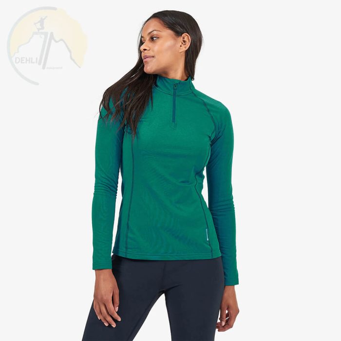 فروشگاه کوهنوردی دهلیز - بیس لایر زنانه مونتین montane fem dart thermo zip neck