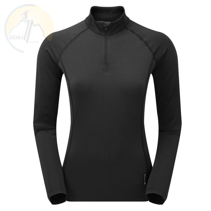 فروشگاه کوهنوردی دهلیز - بیس لایر زنانه مونتین montane fem dart thermo zip neck