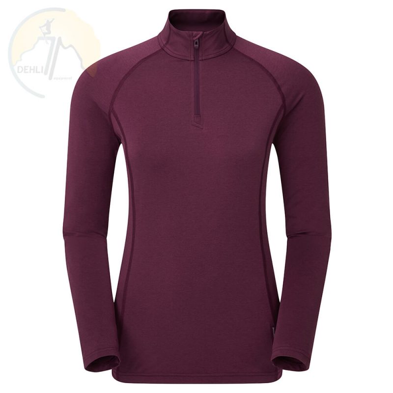 فروشگاه کوهنوردی دهلیز - بیس لایر زنانه مونتین montane fem dart thermo zip neck