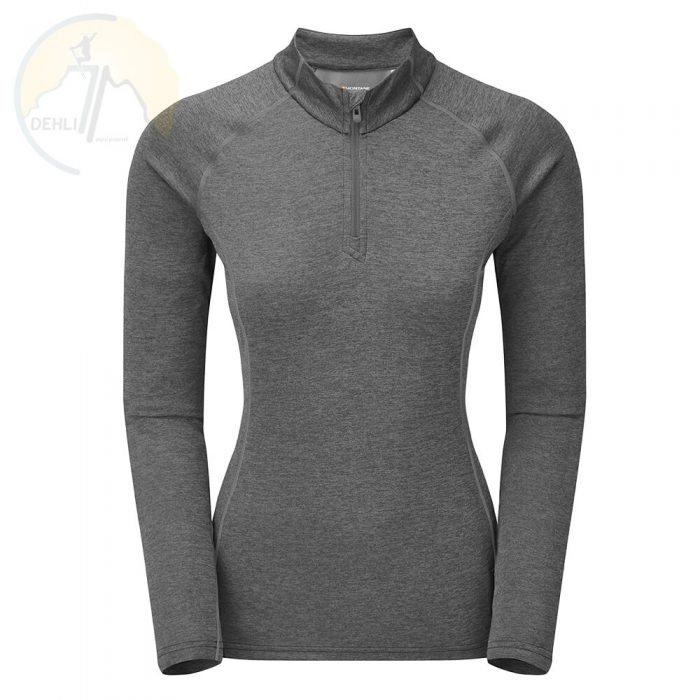 فروشگاه کوهنوردی دهلیز - بیس لایر زنانه مونتین montane fem dart zip neck
