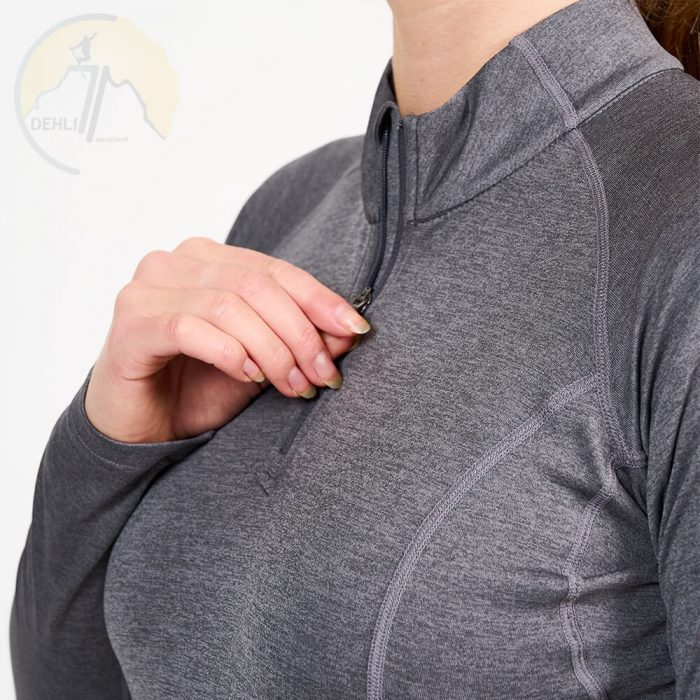 فروشگاه کوهنوردی دهلیز - بیس لایر زنانه مونتین montane fem dart zip neck