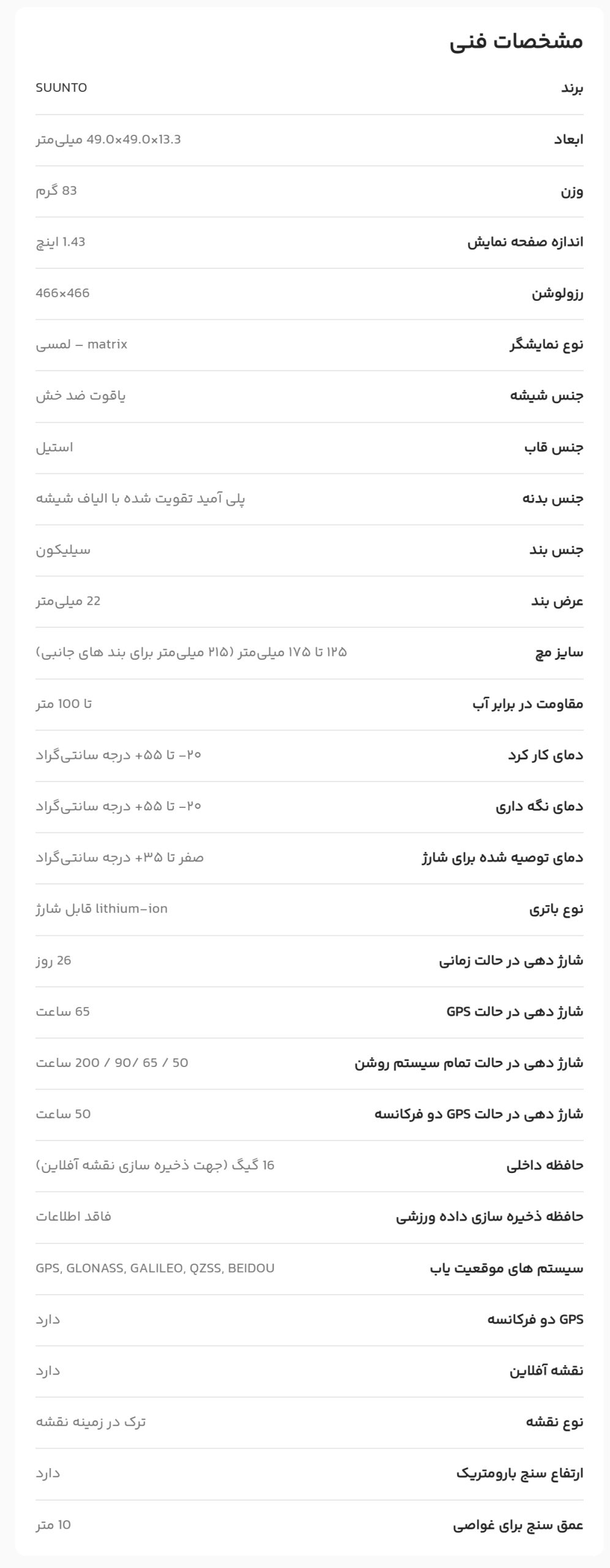 دهلیز شاپ - ساعت ورزشی سونتو ریس Suunto Race