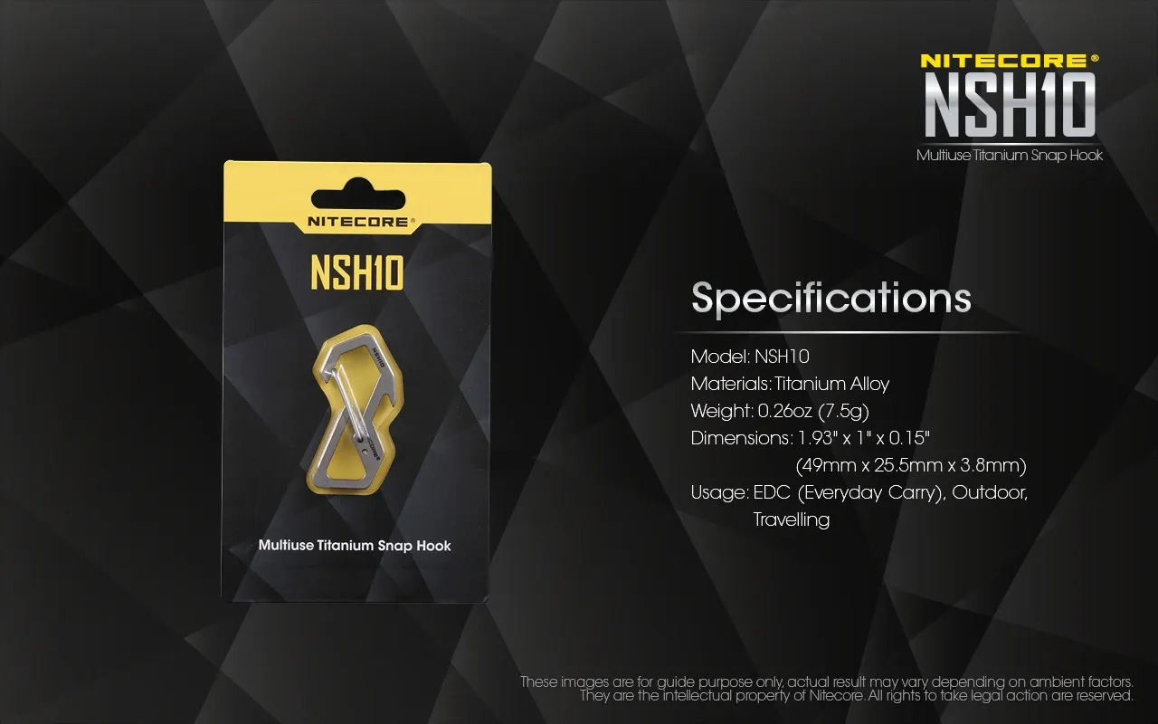 قلاب چندمنظوره تیتانیومی نایتکر Nitecore NSH10
