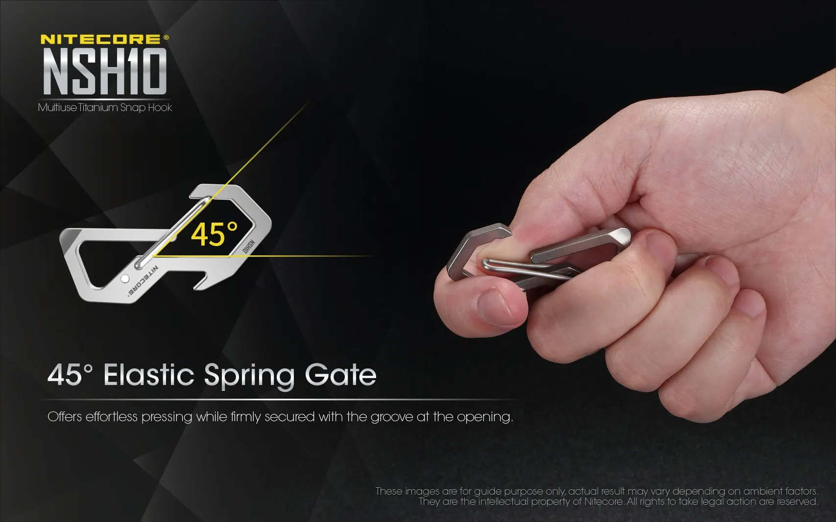 قلاب چندمنظوره تیتانیومی نایتکر Nitecore NSH10