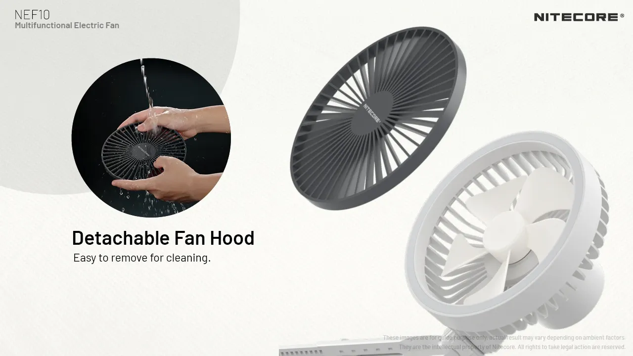 پنکه شارژی چند منظوره نایتکر Nitecore Multifunctional Electric Fan NEF10
