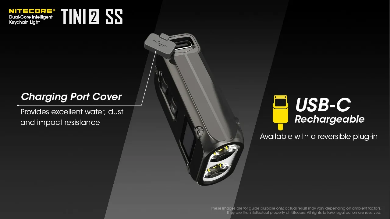 چراغ قوه جاسوئیچی استیل نایتکر Nitecore TINI2 SS