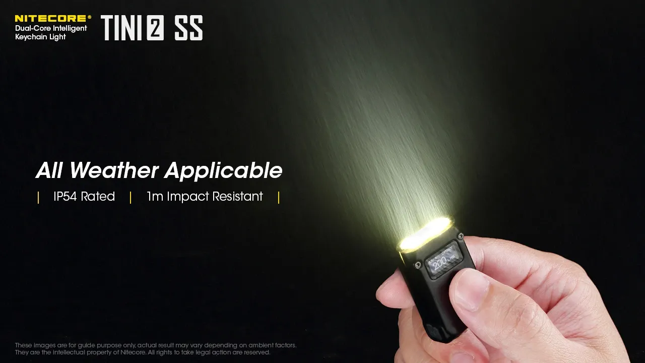چراغ قوه جاسوئیچی استیل نایتکر Nitecore TINI2 SS