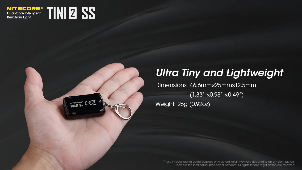 چراغ قوه جاسوئیچی استیل نایتکر Nitecore TINI2 SS