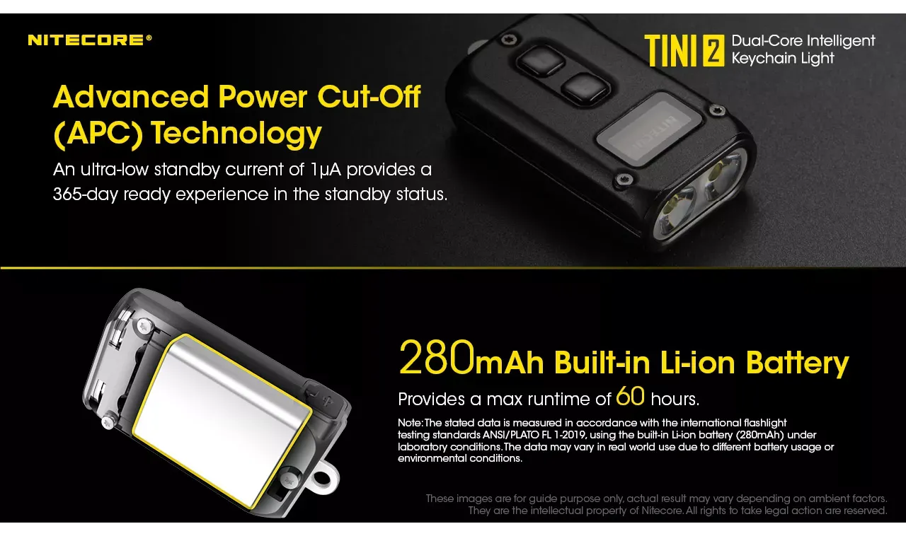 چراغ قوه جاسوئیچی نایتکر Nitecore TINI2