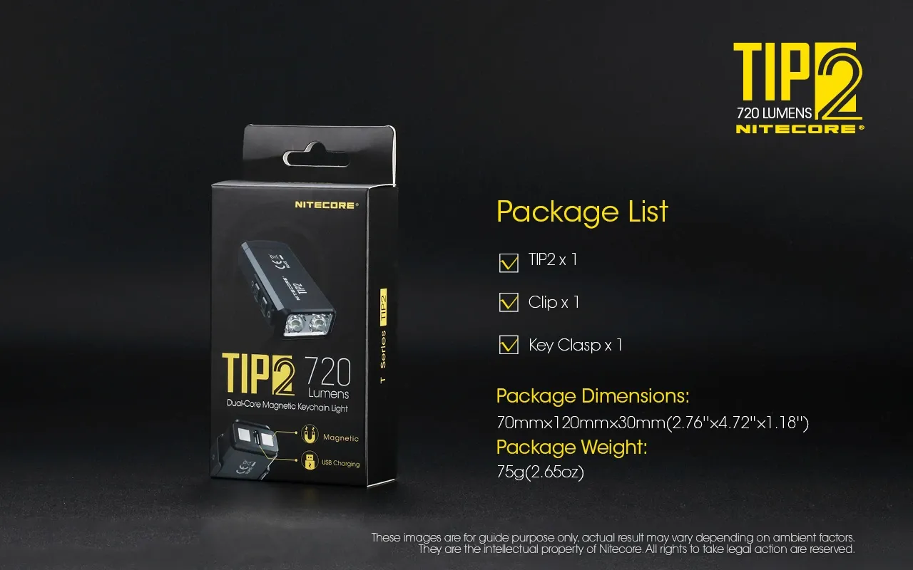 چراغ قوه جاسوئیچی نایتکر Nitecore TIP2