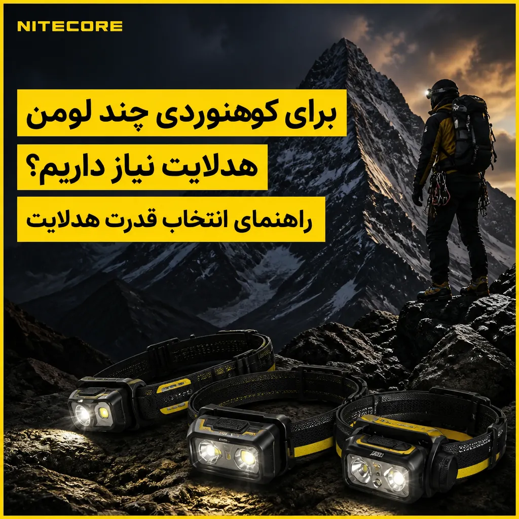 راهنمای انتخاب میزان لومن هدلایت برای کوهنوردی و طبیعت‌گردی